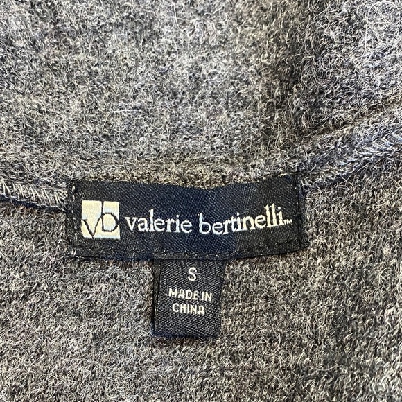 Valerie Bertinelli 100% Wool Charcoal Gray Button-Up Blazer - Picture 2 of 8